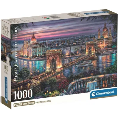 Puzzle 1000el Lights of Danube CLEMENTONI 37113 CLM