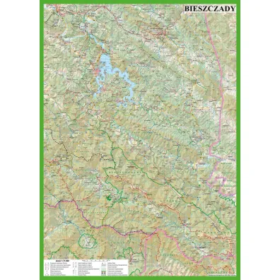 Puzzle 1000 el. Bieszczady mapa turystyczna ArtGlob