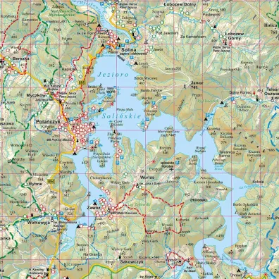 Puzzle 1000 el. Bieszczady mapa turystyczna ArtGlob