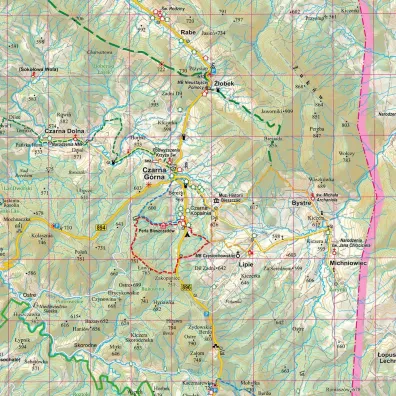 Puzzle 1000 el. Bieszczady mapa turystyczna ArtGlob