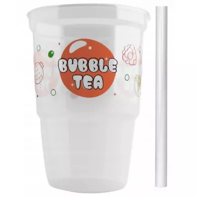 Molecula Zestaw Kubki + s�omki do bubble tea 2 x 15 szt.