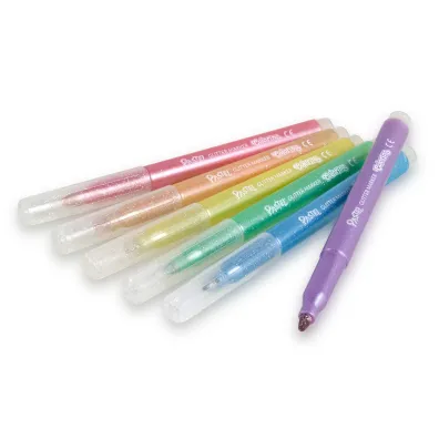 Patio Flamastry brokatowe Pastel 6 szt.