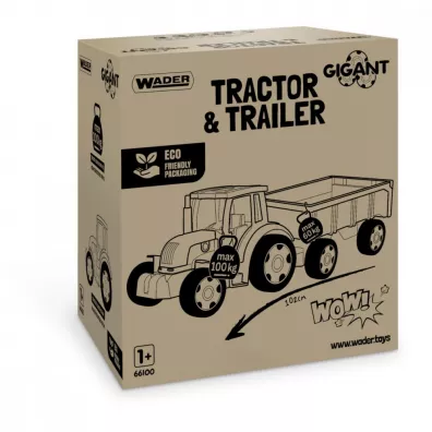 Gigant Traktor z przyczepk Wader