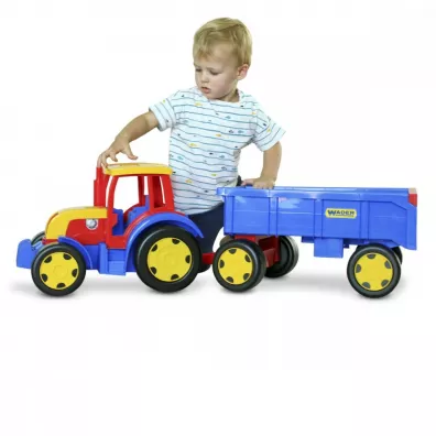 Gigant Traktor z przyczepk Wader