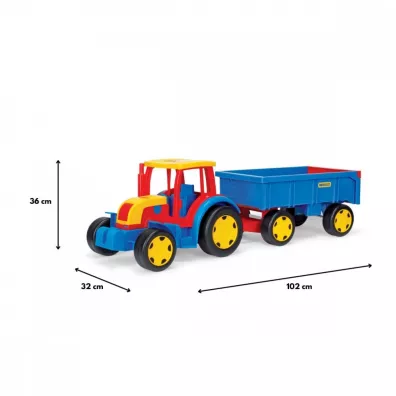 Gigant Traktor z przyczepk Wader