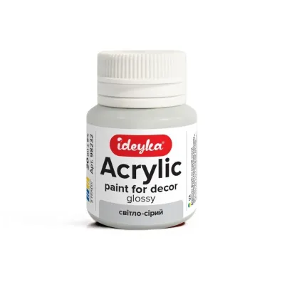 Ideyka Farba akrylowa jasnoszara 20ml