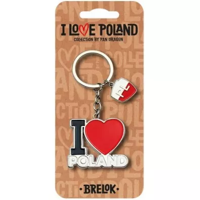 Pan Dragon Brelok I love Poland Polska ILP-BRE-B-PL-08