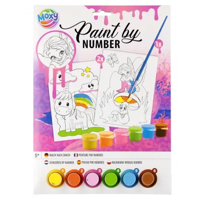 Malowanie po numerach A4 r�owy Omega Toys
