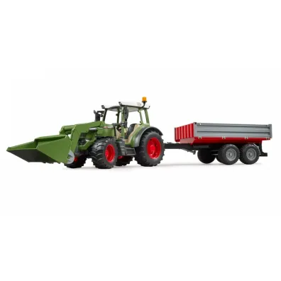 Traktor Fendt Vario 211 z �adowaczem i przyczep� Bruder