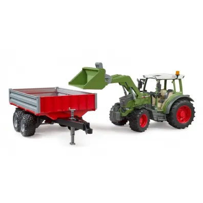 Traktor Fendt Vario 211 z �adowaczem i przyczep� Bruder