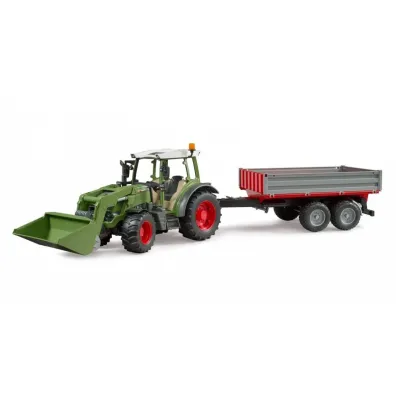 Traktor Fendt Vario 211 z �adowaczem i przyczep� Bruder