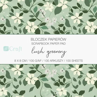 dpCraft Bloczek papier�w lush green 8x8cm 100 kartek
