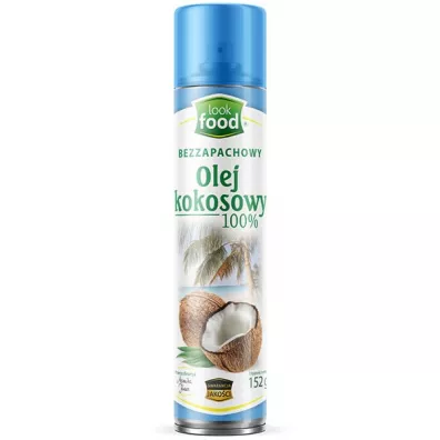 Look Food Olej kokosowy rafinowany w sprayu 152 g