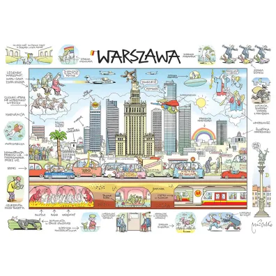Puzzle 1000 el. Warszawa MDR