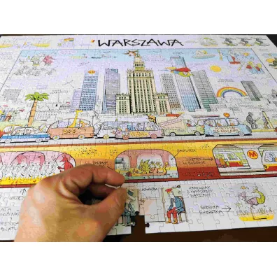 Puzzle 1000 el. Warszawa MDR
