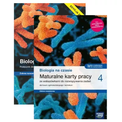Pakiet Biologia na czasie 4. Podr�cznik i Maturalne karty pracy dla liceum og�lnokszta�c�cego i technikum. Zakres rozszerzony. Edycja 2024 - Franciszek Dubert, Marek Jurgowiak, W�adys�aw Zamachowski, Anna Tyc, Bart�omiej Gr�dzki, Agnieszka Krotke