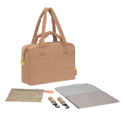 Lassig Green Label Torba dla mam z akcesoriami Everyday almond