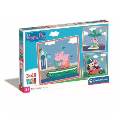 Puzzle 3x48 el. SuperColor. Peppa Pig Clementoni