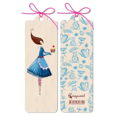 Cozywood Zak�adka drewniana Kobieta z ciastem
