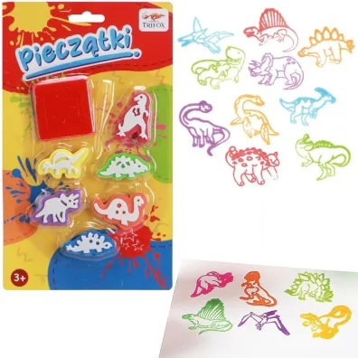 Piecz�tki dinozaury 6 szt Trifox