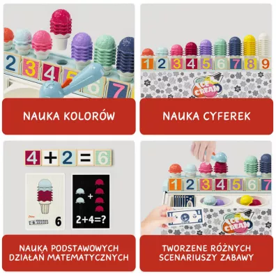 Zabawka matematyczna Lodziarnia – 24 m+ Top Bright