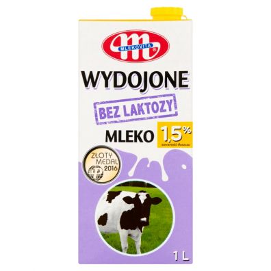 Mlekovita Wydojone Mleko bez laktozy UHT 1,5% 1 l