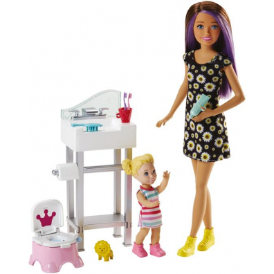 Barbie Opiekunka Zestaw + Lalki FHY97 Mattel
