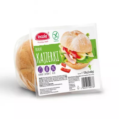 Incola Bu�ki kajzerki bezglutenowe 2 x 60 g