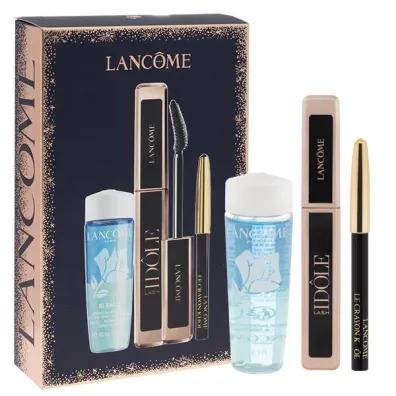 Lancome Zestaw Tusz do rz�s Lash Idole 01 + Bifacil P�yn do demakija�u + KHOL Kredka do oczu Mini 027 NOIR 8 ml + 30 ml + 0.7 g