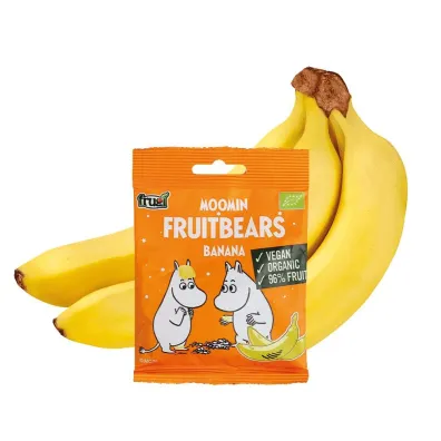 Moomin �elki owocowe, Banan 40 g Bio