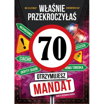 Armin Style KARNET URODZINY 70 B6 Z KOP AS GM-1274 FOL