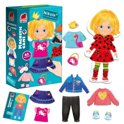 Puzzle Magnetyczna Ubieranka. Nikole Little Fashion Girl Roter Kafer