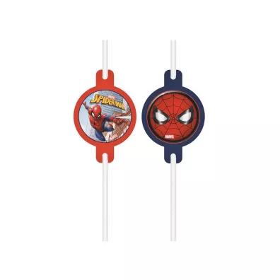 Procos Rurki papierowe z medalionem Spiderman