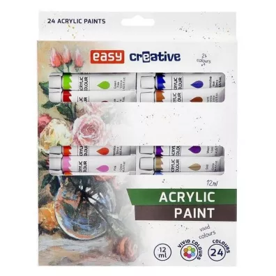 Easy Stationery Farby akrylowe 24x12ml
