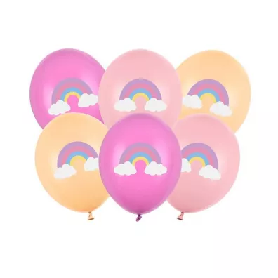 PartyDeco Balony Strong Pastel T�cza mix 30cm
