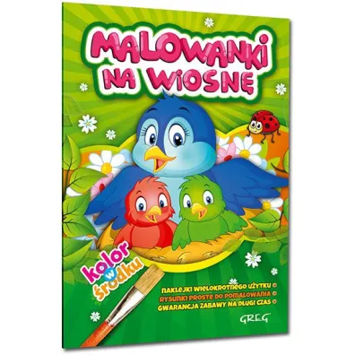 Malowanki z kolorowym wzorem na wiosn�