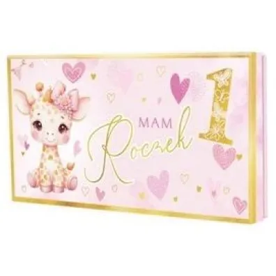 Pude�ko prezentowe Roczek, r�owe (22,5x12x3cm)
