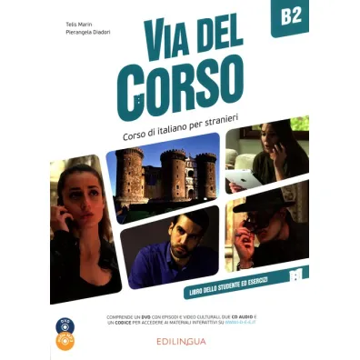 Via del Corso B2 podr�cznik+�wiczenia+CD - Pierangela Diadori, Telis Marin