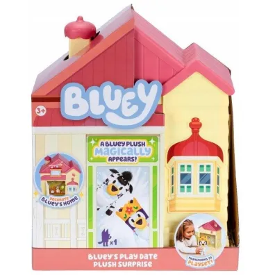 Bluey. Zestaw. Domek niespodzianka z pluszakiem Tm Toys