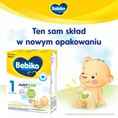 Bebiko 1 Mleko pocztkowe dla niemowlt od urodzenia 600 g