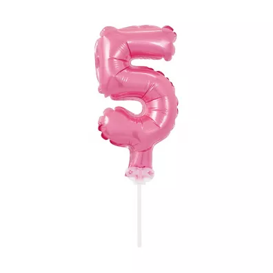 Godan Balon foliowy na patyczku BC-5RO5 Cyfra 5