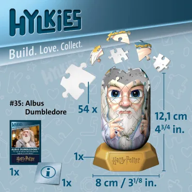 Puzzle 54 el. 3D Hylkies: Albus Dumbledore Ravensburger