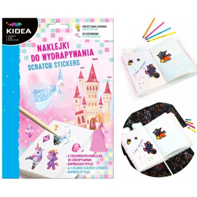 Derform Naklejki do wydrapywania Magiczny �wiat