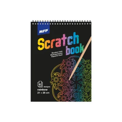 MFP Wydrapywanka t�czowa 21x28 cm, 10 arkuszy