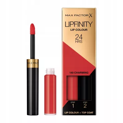 Max Factor Lipfinity Lip Colour dwufazowa pomadka w p�ynie o d�ugotrwa�ym efekcie 140 Charming 4 g