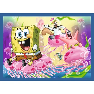 Puzzle 4w1 - Podwodne �ycie SpongeBoba (35+48+54+70 el.) Trefl