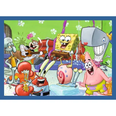 Puzzle 4w1 - Podwodne �ycie SpongeBoba (35+48+54+70 el.) Trefl