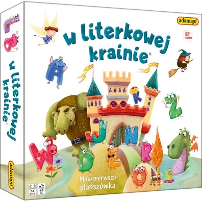 Gra W literkowej krainie - gra planszowa ADAMIGO 7837