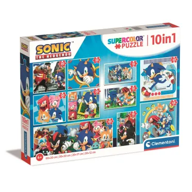 Puzzle 10w1 SuperColor. Sonic Clementoni