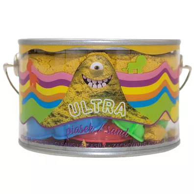 Ultra Piasek ��ty - puszka 200g + 5 foremek Zamek Epee